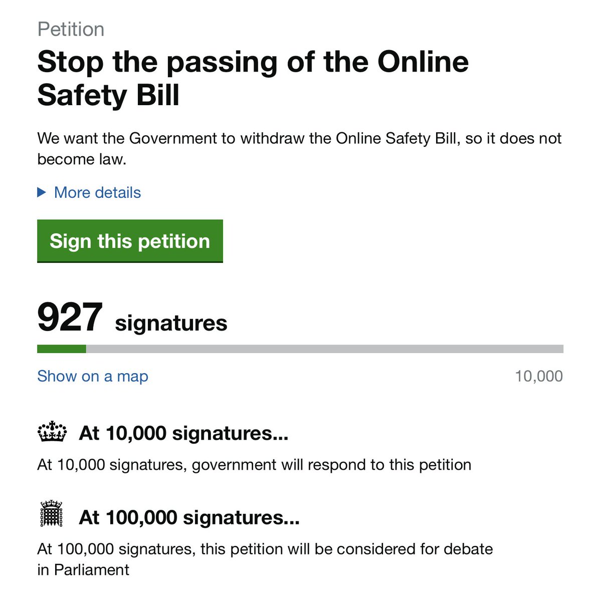 AlecMuffett's tweet photo. It's nice to see this growing: #OnlineSafetyBill 

https://t.co/kA8xUVPAnM https://t.co/21sT0t9GZA
