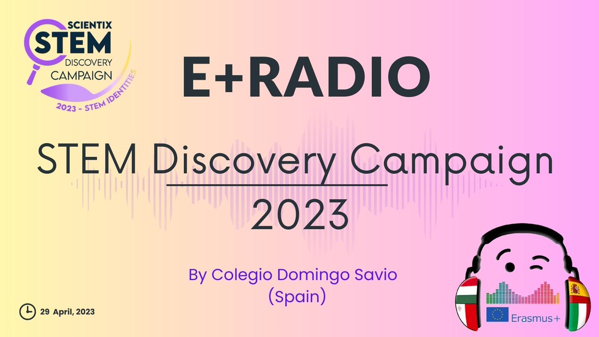epluswebradio's tweet photo. And this is our contribution to #SDC23
Students from @salesianosubeda describe the Science Fair organized in their school.

  listen 📷 comment 📷 enjoy!!!📣 https://t.co/VOweRJ3lQg
