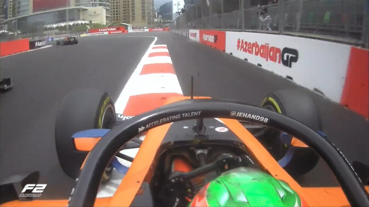 Formula2's tweet photo. LAP 14/29

Daruvala's charge is halted as he goes wide trying to overtake! He's now fallen back behind Maloney

#AzerbaijanGP #F2 https://t.co/bqbXHQ2aPS
