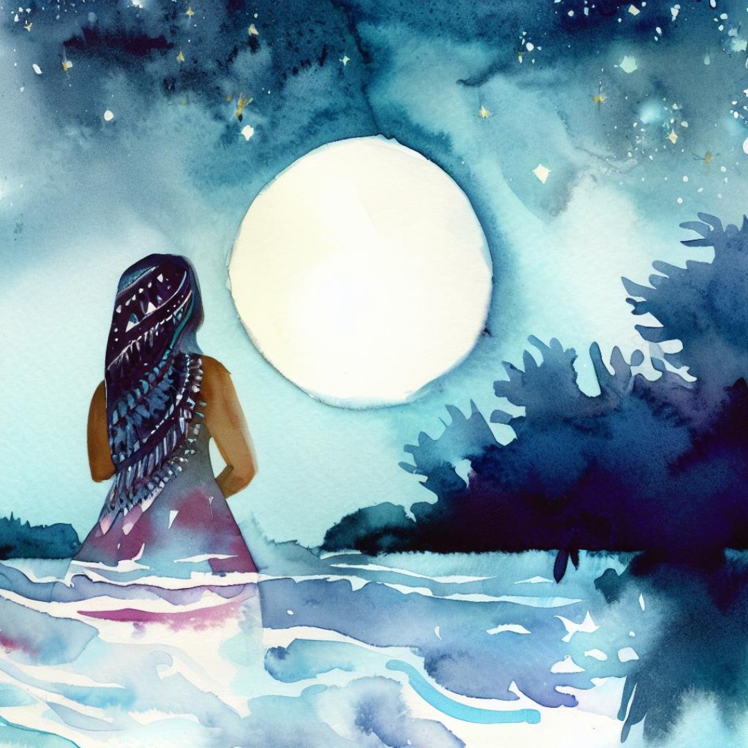 Some believe, Grandmother Moon oversees the waters of the Earth and women are the guardians of people's waters. The emergence of new life is always preceded by water.
#WaterProtectors #WomenEmpowerment
#SacredWaters  #WaterIsLife #MatriarchalSociety