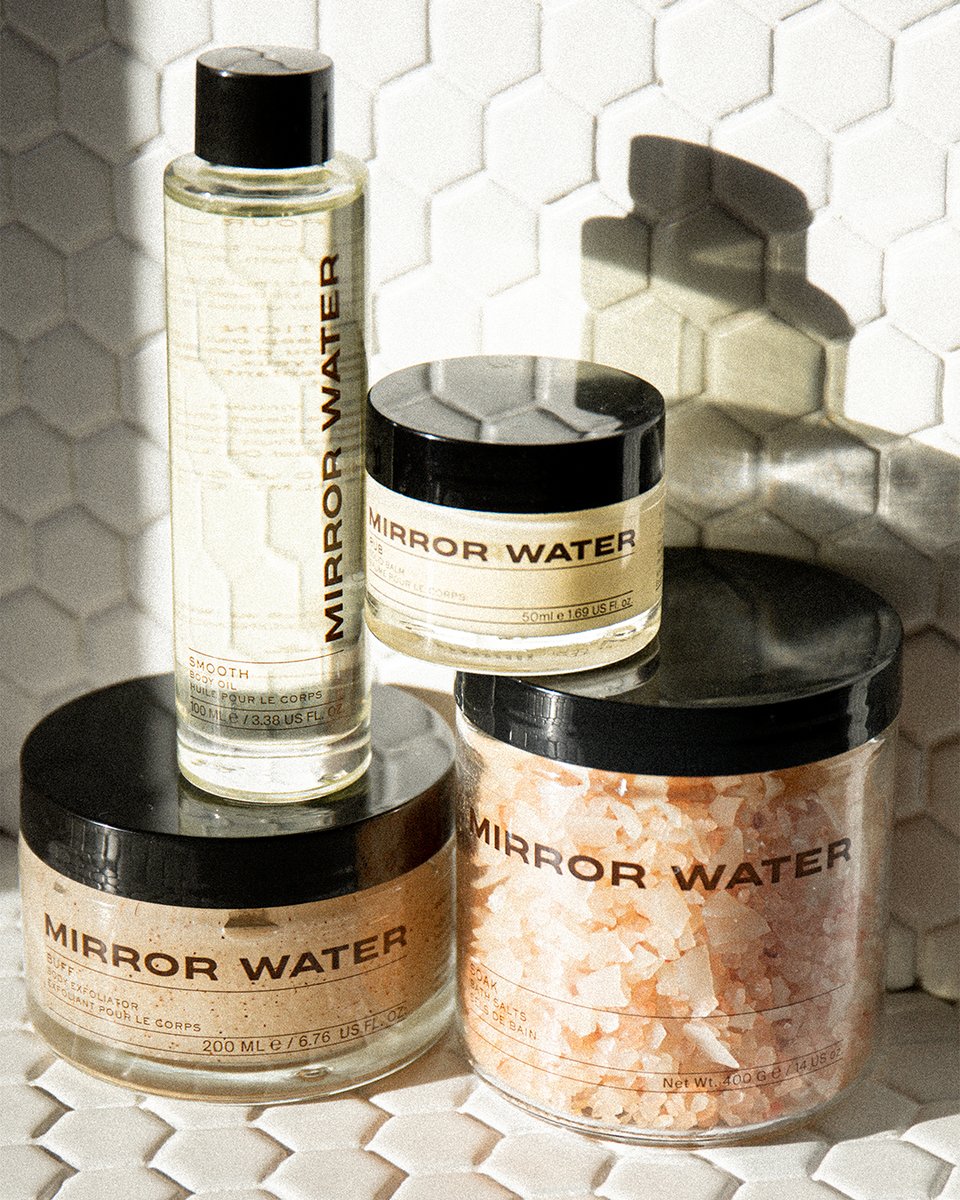 New brand to Godhood, MIRROR WATER just arrived. Founded by @esteelalonde, one of the OG legacy beauty bloggers. MIRROR WATER is a simple four-step bath routine: soak, exfoliate, oil and balm... #goodhood #mirrorwater goodhoodstore.com/collections/mi…