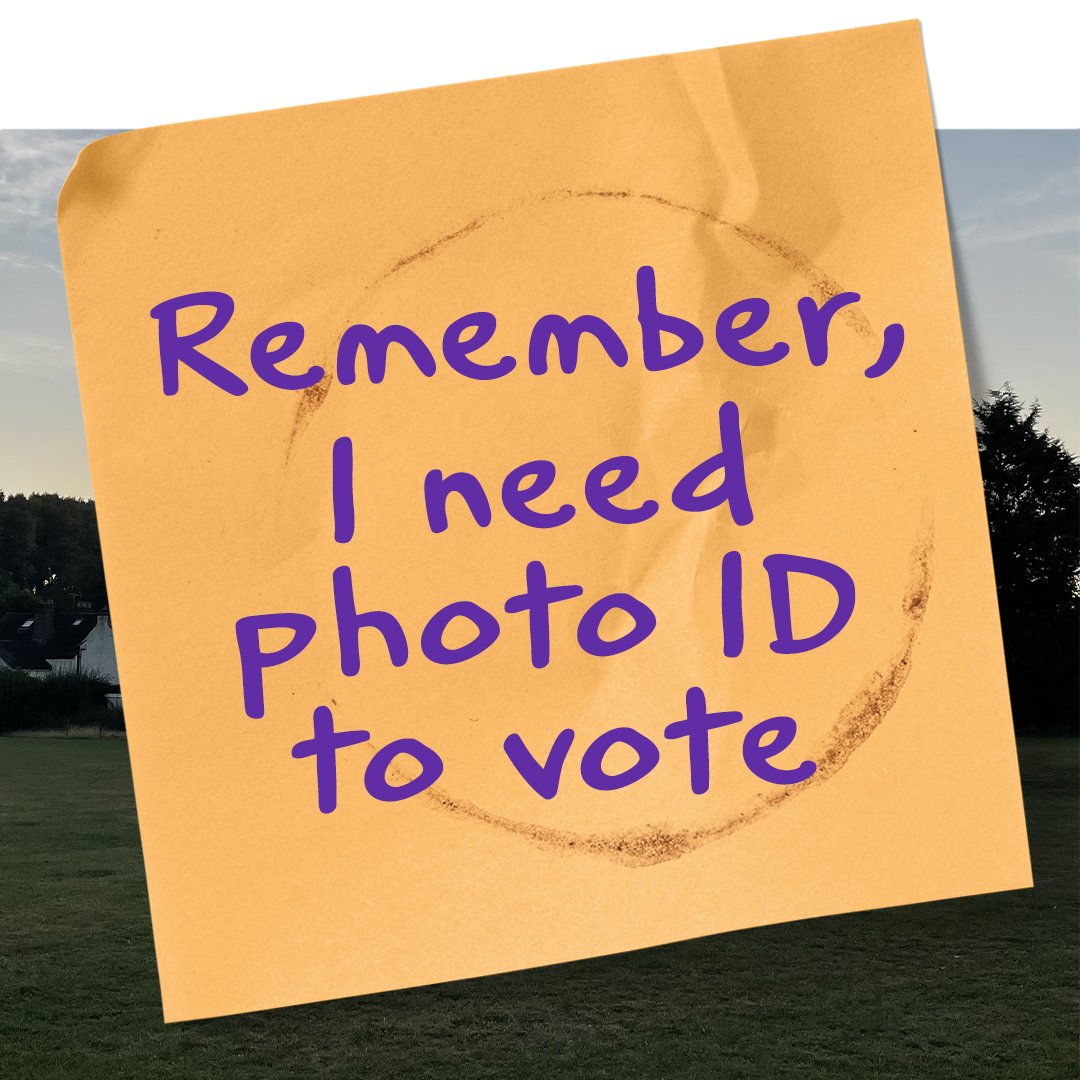 You’ll need to show photo identification to vote in polling stations at local elections on Thursday 4 May. 

Accepted forms of photo ID include a driving licence, passport, Older Person's Bus Pass, and more. 

Further info: ow.ly/R53t50NZQMl
