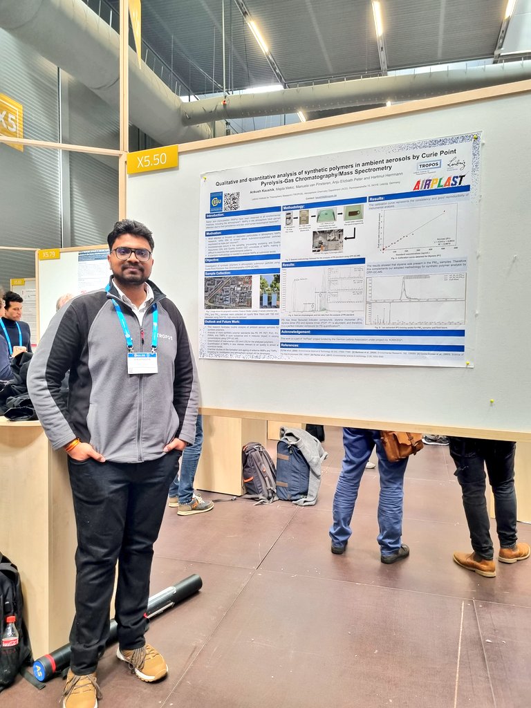 a_kaushik95's tweet photo. It was a great pleasure to present the first results of my PhD at #EGU23. All the valueable inputs are appreciable during my poster presentation. Looking forward to more results from the current study in future.
#microplastics #AirPlast #ACD #tropos @H_Herrmann24 @TROPOS_eu https://t.co/VISXQK0NOl