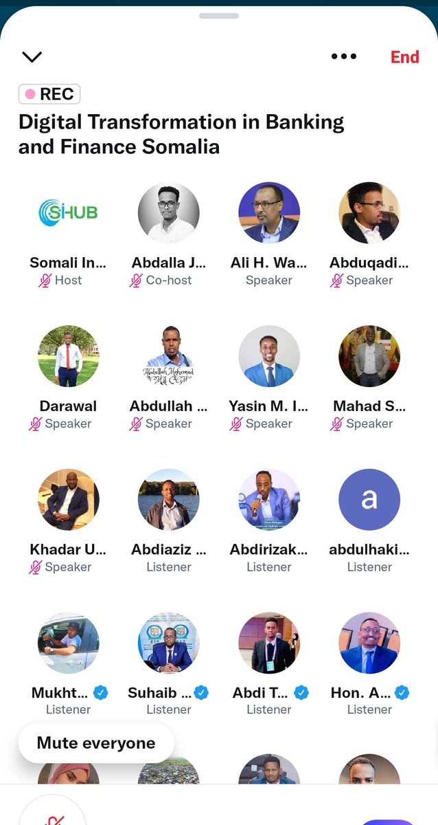 SiHubSomalia's tweet photo. Thank you to everyone who participated in our educational 
discussion on digitalizing Somalia's 
banking &amp;financial sector on 
TwitterSpace tonight. It was wonderful
 to see such professionals,including 
those from the gov. and private banks, exchanging knowledge and 
suggestions https://t.co/1UjCRgwzhu