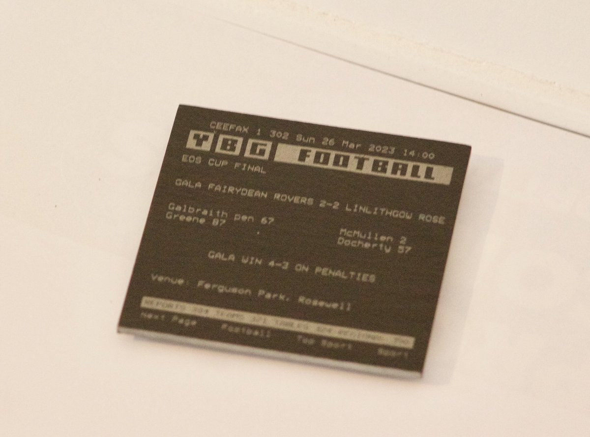 fairydeanrovers's tweet photo. Love our EOS Cup Final memento coasters designed by @RavScaleDesigns 

😊 even if most our players who took part in the match are too young to remember Ceefax 📺 

❤️⚫️ https://t.co/iOQh2ZHPQs