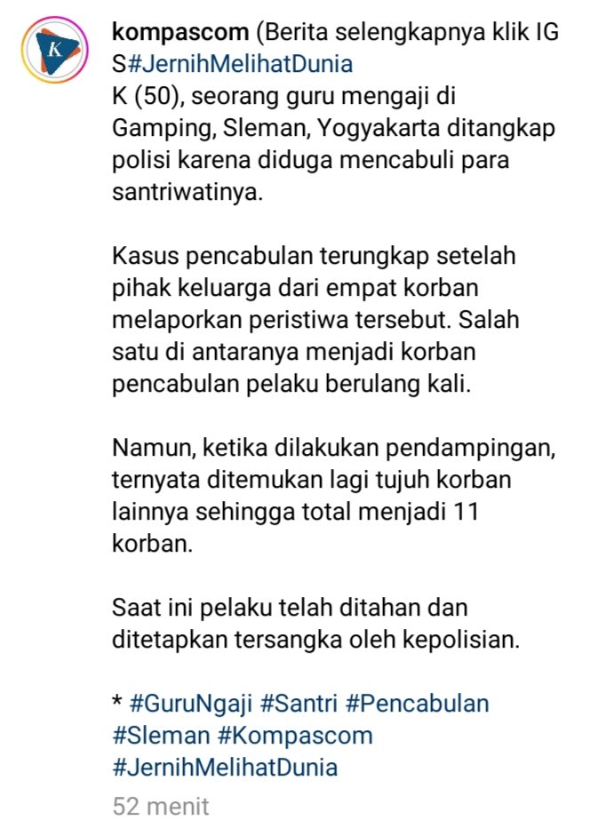 Negeri ini darurat ustad cabul.
instagram.com/p/Crps8RFSS7f/…