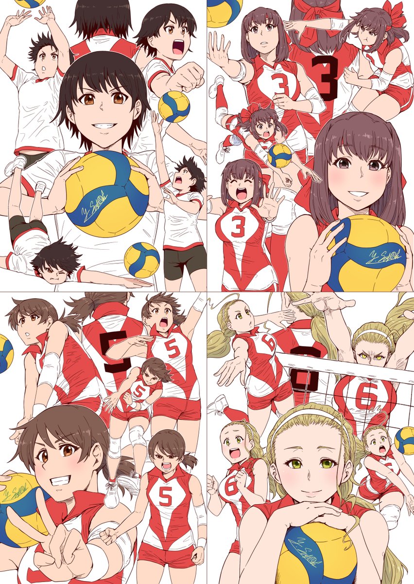 アヒルで埋め尽くしたった🏐🏐🏐

 #今月描いた絵を晒そう 