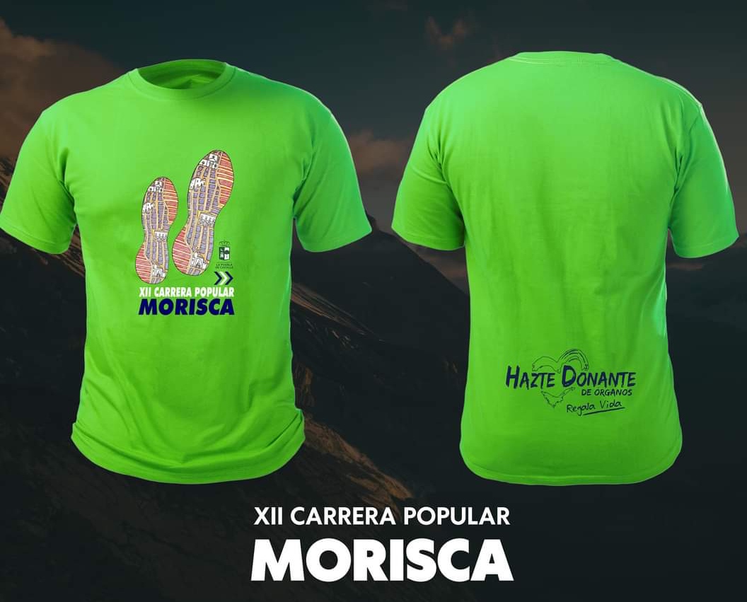 DrPerezBernal's tweet photo. "Hazte #Donante de Órganos - Regala #Vida". #Deporte y #Valores. La #Solidaridad en las camisetas de la XII Carrera Popular #MORISCA de #LaPuebladeCazalla. Gran gesto del @Ayto_P_Cazalla. @ONT_esp @RICOMSevilla @Atmosandalucia #TDSDeporte @A_Trasplantes @DeporteAND https://t.co/QyGUgQfstP