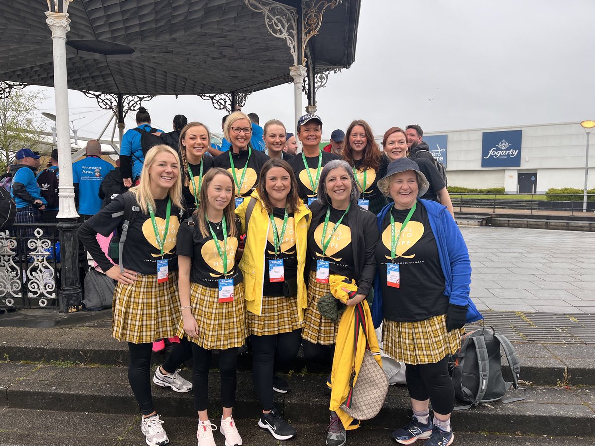 #Kiltwalk2023 That’s us about to set off!