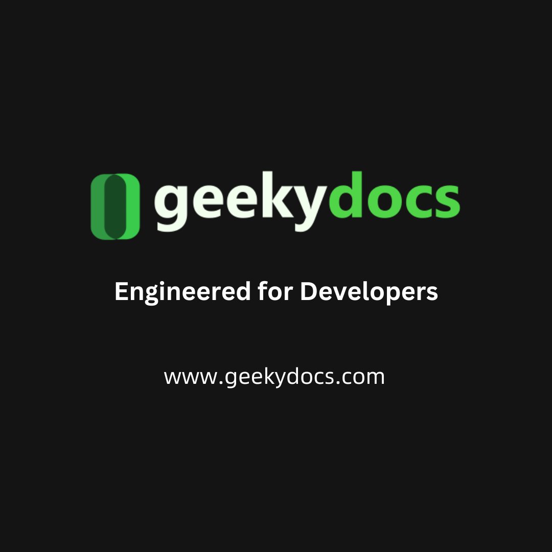 chapainaashish's tweet image. I am excited to announce the launch of my new blogging website geekydocs.com.  In this website, l will try to provide quality content and tech tutorial that will be beneficial for fellow developers. 

Visit geekydocs.com  for more info!