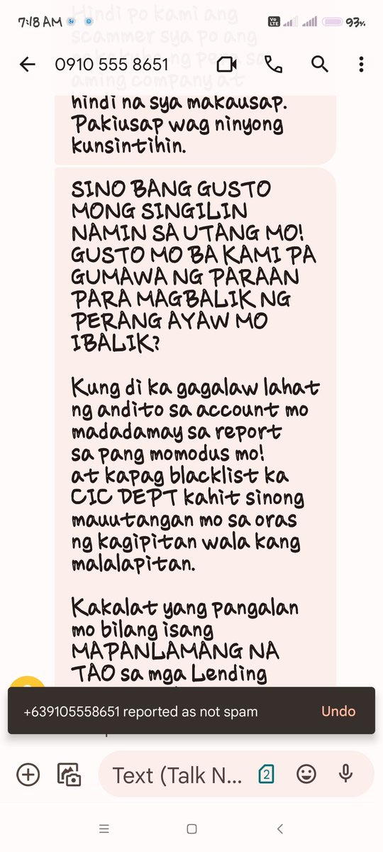mjoannrose23's tweet photo. No to Harassment and invading data privacy!
No to social Media Shame!!

SHUT DOWN ILLEGAL AND ABUSIVE OLA
#FightOnlineLoanSharks
#UOVM @senatePH @IdolRaffyTulfo @WinGatchalian74 @SenGracePOE @Cynthia_Villar https://t.co/AmUtCY6ReK
