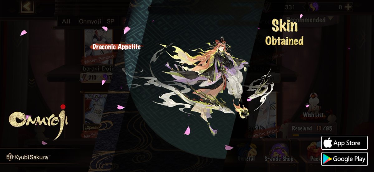 yeosindae's tweet photo. #Onmyoji# I got a brand new rare skin! Check it out and try your luck! https://t.co/K8ErnviFqP