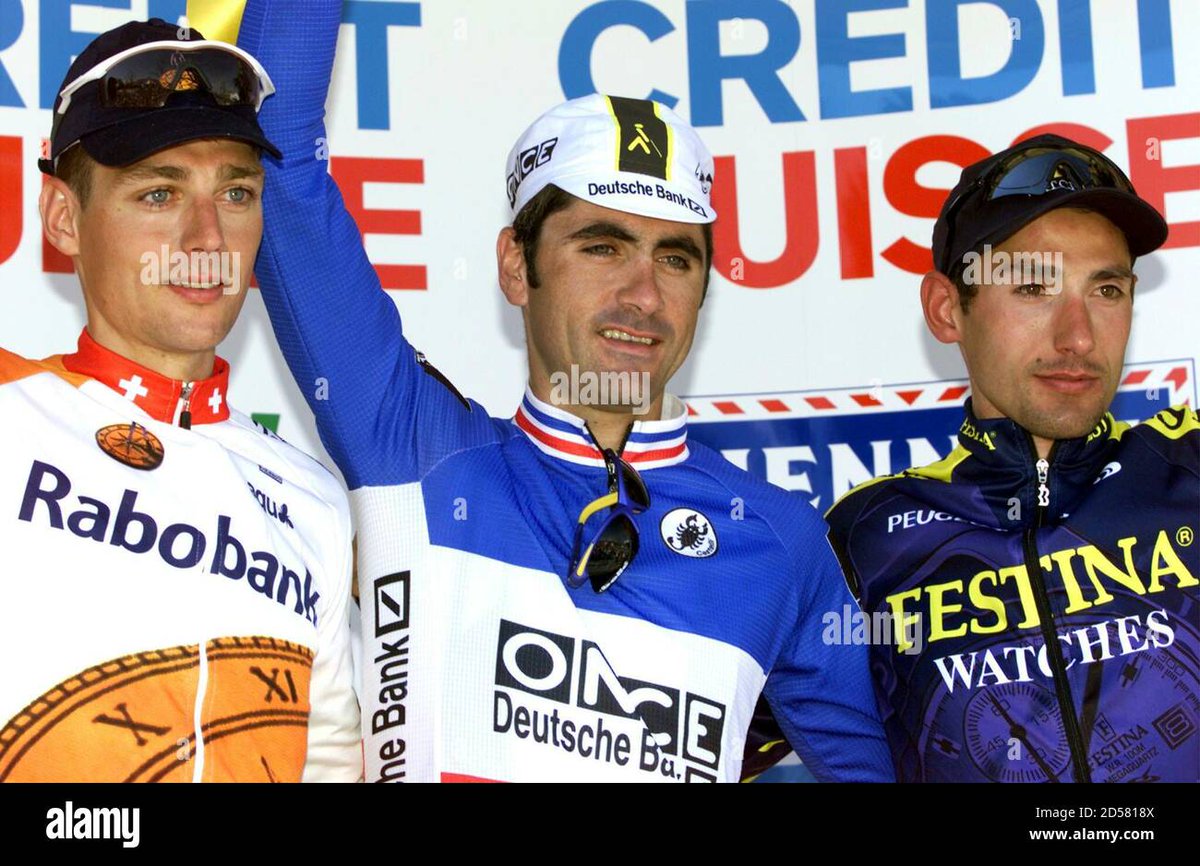 Miroir2Cyclisme's tweet photo. Laurent Jalabert 🇫🇷 vainqueur du CG du Tour de Romandie 1999 devant Beat Zberg & Wladimir Belli
#LaurentJalabert 🇫🇷 winner of the GC of the #TourdeRomandie 1999 ahead of Beat Zberg & Wladimir Belli
📸 Alamy
#TDR #TDF1999 #Romandie #cyclisme #cycling #ciclismo https://t.co/20imY082AQ