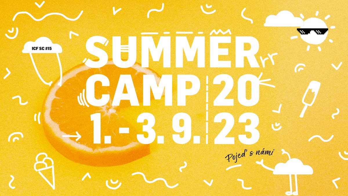 icfpraha's tweet photo. Právě jsme spustili přihlašování na náš letošní ICF Summer Camp! Pojeď s námi taky! :-)
#summer #camp #cirkev
https://t.co/rtPpAyeGW2 https://t.co/ZbedbkIcmr