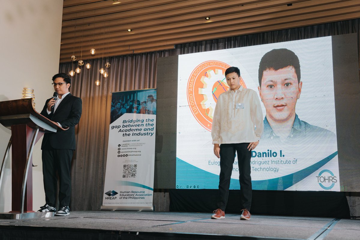 tohrsph's tweet photo. Danilo Ismael Dino IV - Eulogio “Amang” Rodriguez Institute of Science and Technology

#TOHRS2020 #HREAP https://t.co/fT8PD86Wuv