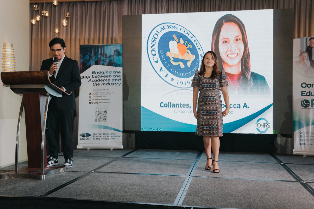 tohrsph's tweet photo. Anna Rebecca Acosido Collantes - La Consolacion College Bacolod.

#TOHRS2020 #HREAP https://t.co/lCw8QiBXpR