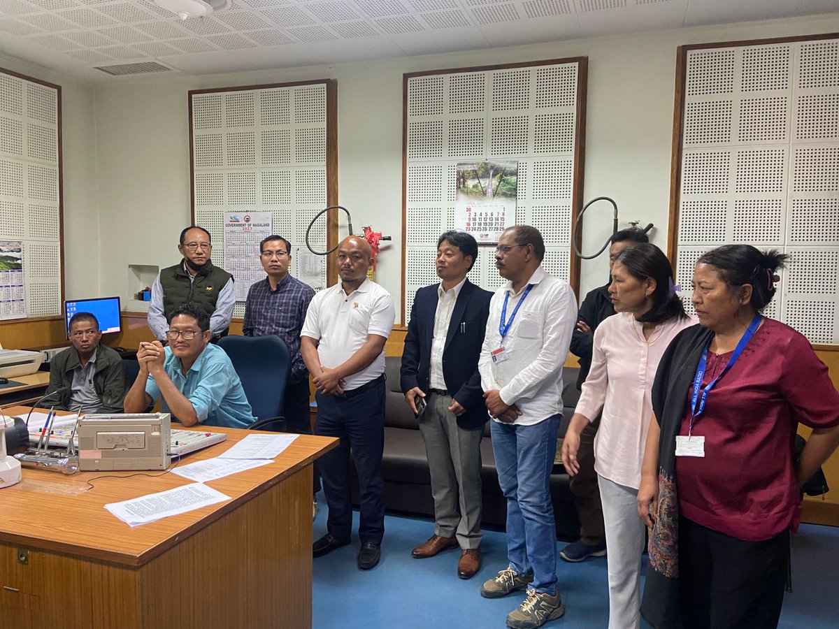 Honoured and privileged to Listen to Honble PM <a href="/narendramodi/">Narendra Modi</a> ji Mann ki Baat 100th Episode with Staffs of AIR Station Kohima.