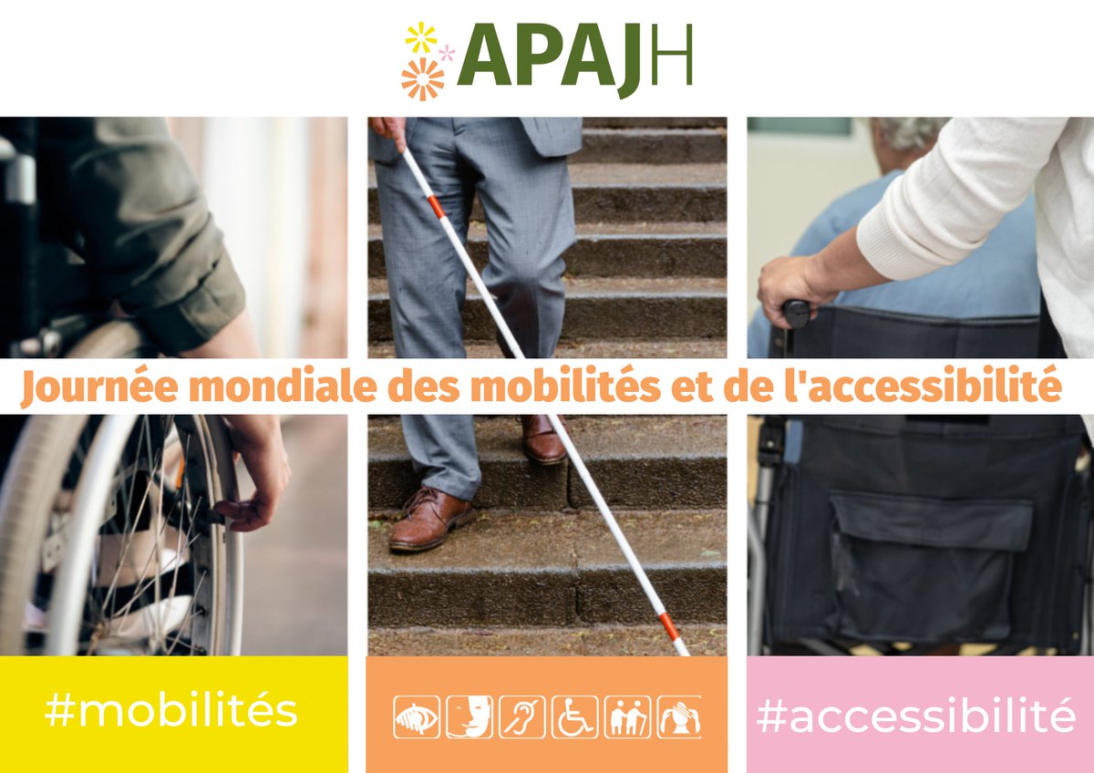 Aujourd'hui marque la 13e édition de la Journée mondiale des #mobilités et de l'#accessibilité !

Être pleinement avec les autres, au sein d’une société #inclusive, c’est pouvoir ne plus craindre les difficultés concernant l’accessibilité !