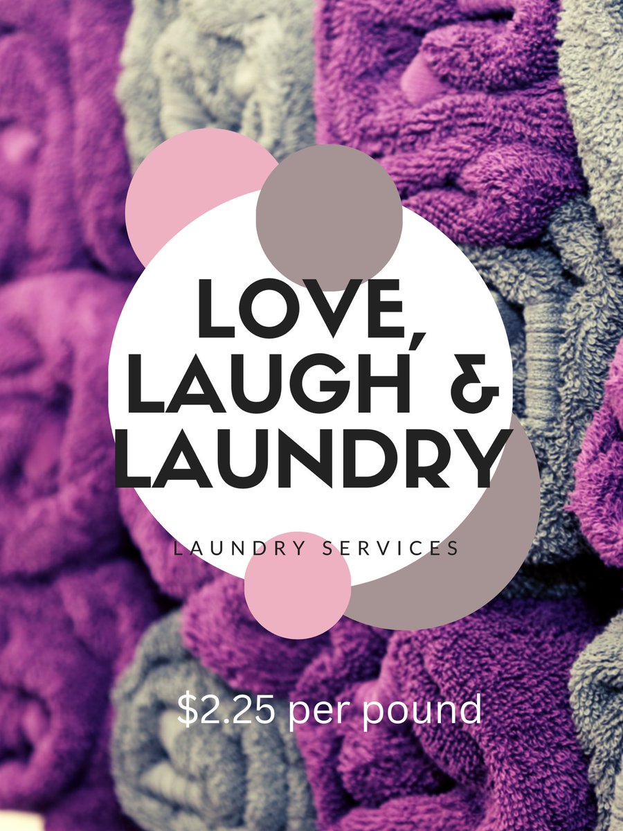 Laundry day just got a whole lot easier with Love, Laugh & Laundry! 🧺💕 We'll take care of everything - pick up, delivery, detergent, and softener - all for just $2.25 per pound. 😍 #lovelaughlaundry #toledolaundryservice #laundrydaymadeeasy #freshandclean #nomorelaundrywoes