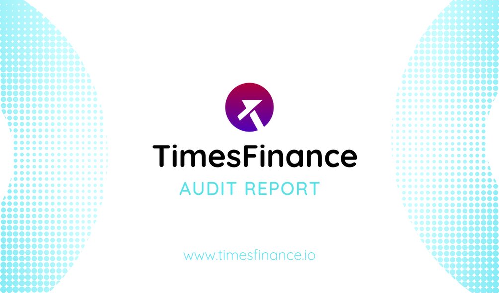 Take a look here to review the TimesFinance audit report. contractwolf.io/projects/times… #TimesFinance #Audit