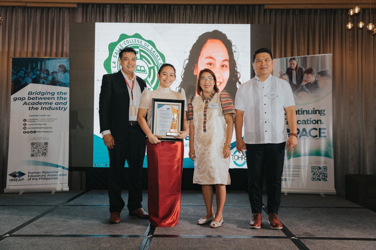 tohrsph's tweet photo. Mary Elizabeth Del Moral Puertollano - De La Salle - College of Saint Benilde

#TOHRS2020 #HREAP https://t.co/CqhpTmXXCI