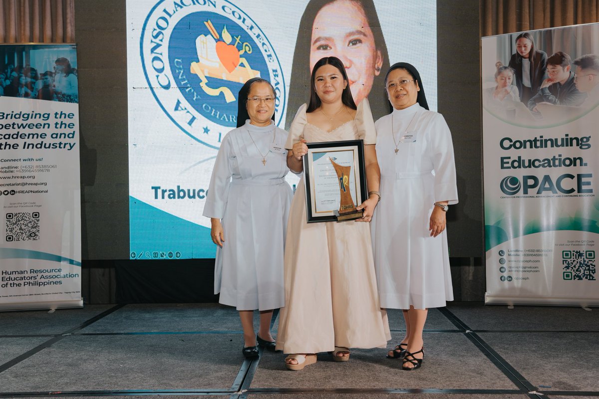tohrsph's tweet photo. Ma. Michaella Louise Postrero Trabucon - La Consolacion College Bacolod

#TOHRS2020 #HREAP https://t.co/yVnc4j4Bfi