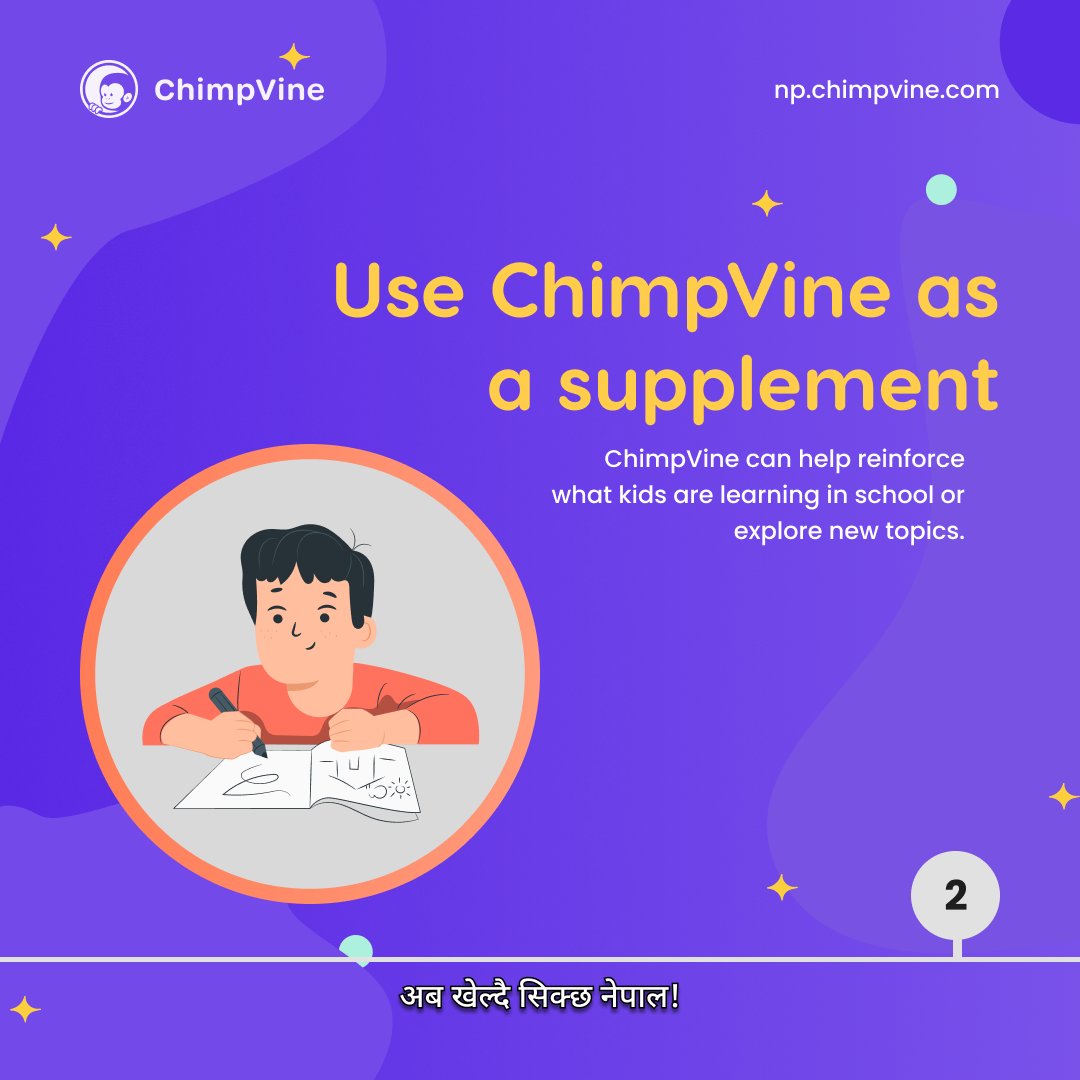 ChimpVine's tweet photo. Discover a fun and engaging way for your kids to learn with #ChimpVine. Say goodbye to traditional learning methods!

#ChimpVine #learnwithChimpVine #educationalgames #extra #elearning #Games #time #studytime #tips #interativelearningforkids #learningisfun #fun #engaging https://t.co/p4B5Cj5Omi