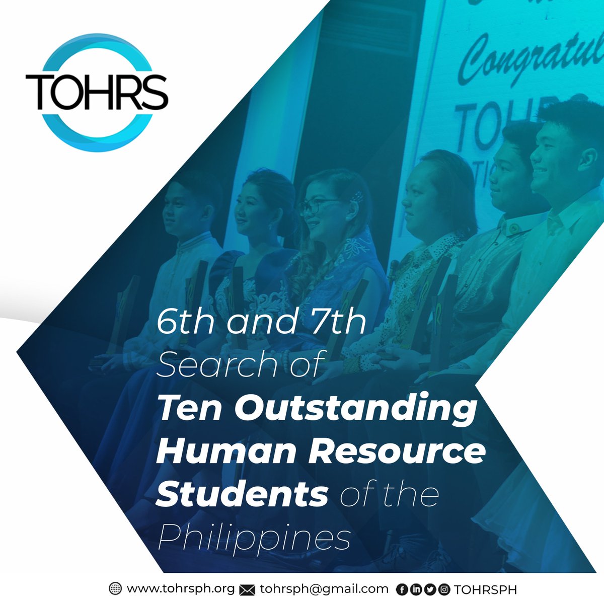 tohrsph's tweet photo. The search is on for the "Ten Outstanding Human Resource Students of the Philippines" 2021 and 2022! Details here: https://t.co/MCVS56u7t6.

#TOHS2021 #TOHRS2022 #HREAP https://t.co/9rA2lzL7LQ