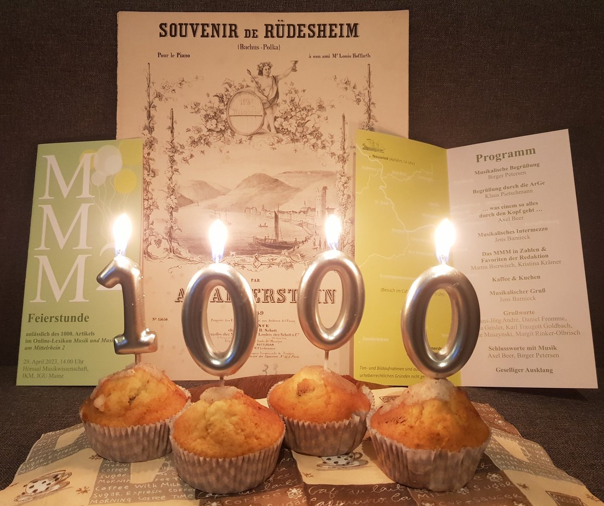 Gestern haben wir den 1000. Artikel im MMM2 gefeiert. Wir danken allen Freund*innen und Unterstützer*innen! #Musik am #Mittelrhein.