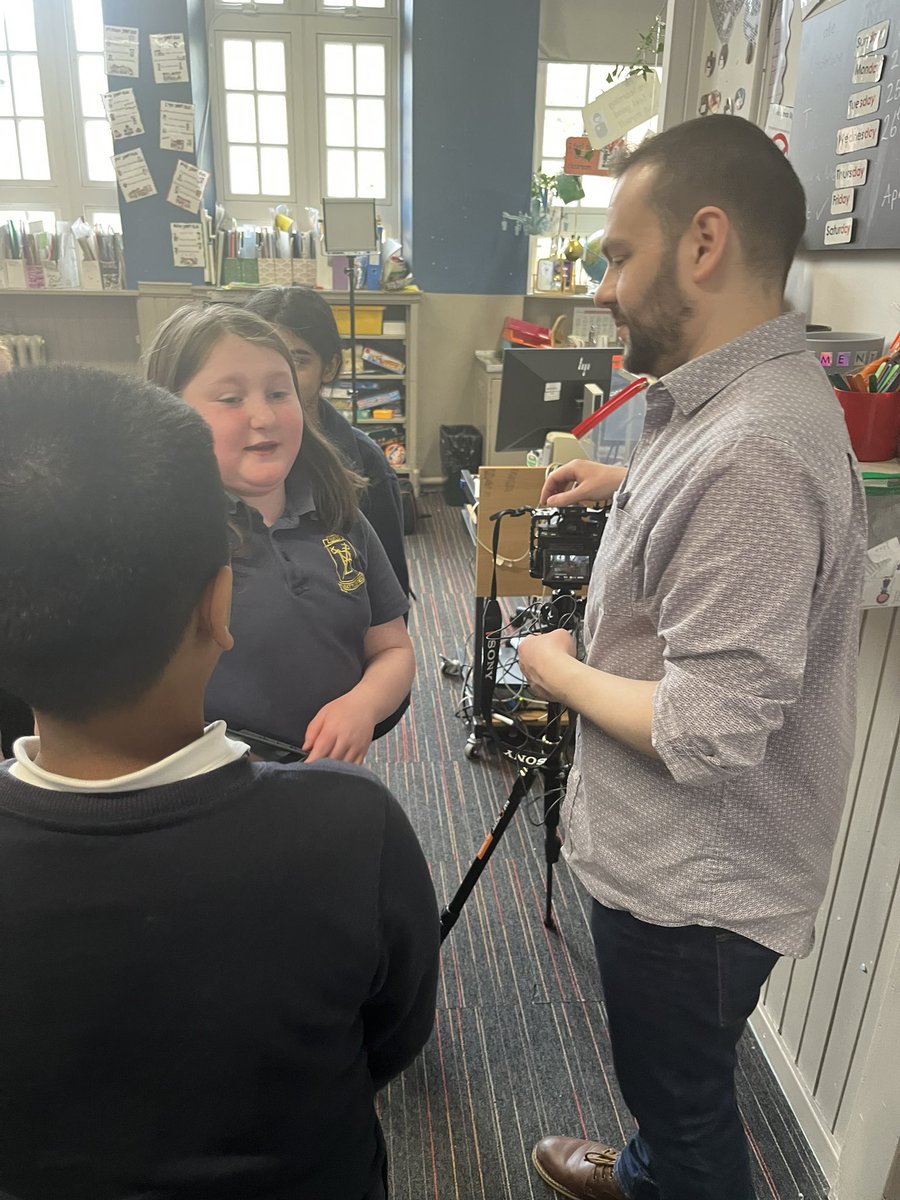 P6 got their first career workshop on filmmaking from one our super parents @deepfriednoir! Our pupils were buzzing with ideas afterwards! Thankyou! #skillsforlifeandwork