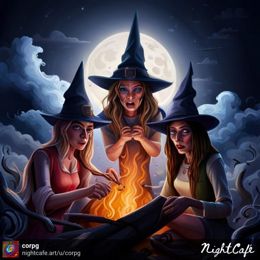 The coven @nightcafestudio #modifiermonday

creator.nightcafe.studio/creation/yVK11…
.
.
.
#nightcafestudio #stablediffusion #aiart #digitalart #witchcraft #coven #witches #witchystuff #witchesofinstagram #fire