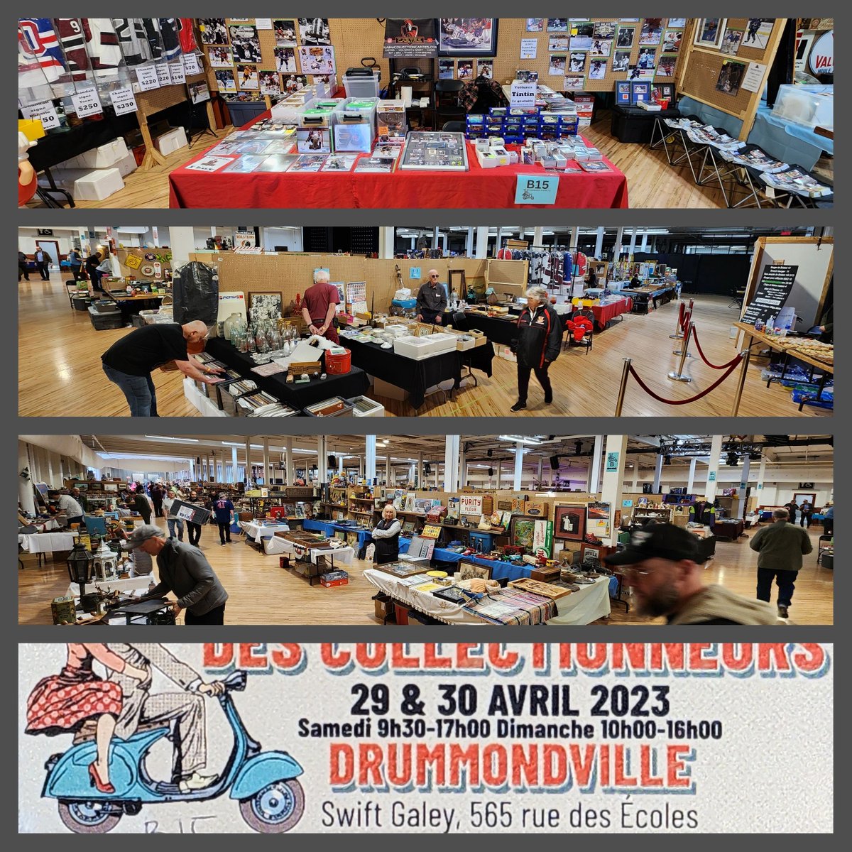 CollectionCARTE's tweet image. Set-up du dimanche. 
2e journée au Salon des collectionneurs 
Jusqu'à 4pm 😀

#salondescollectionneurs 
#Drummondville