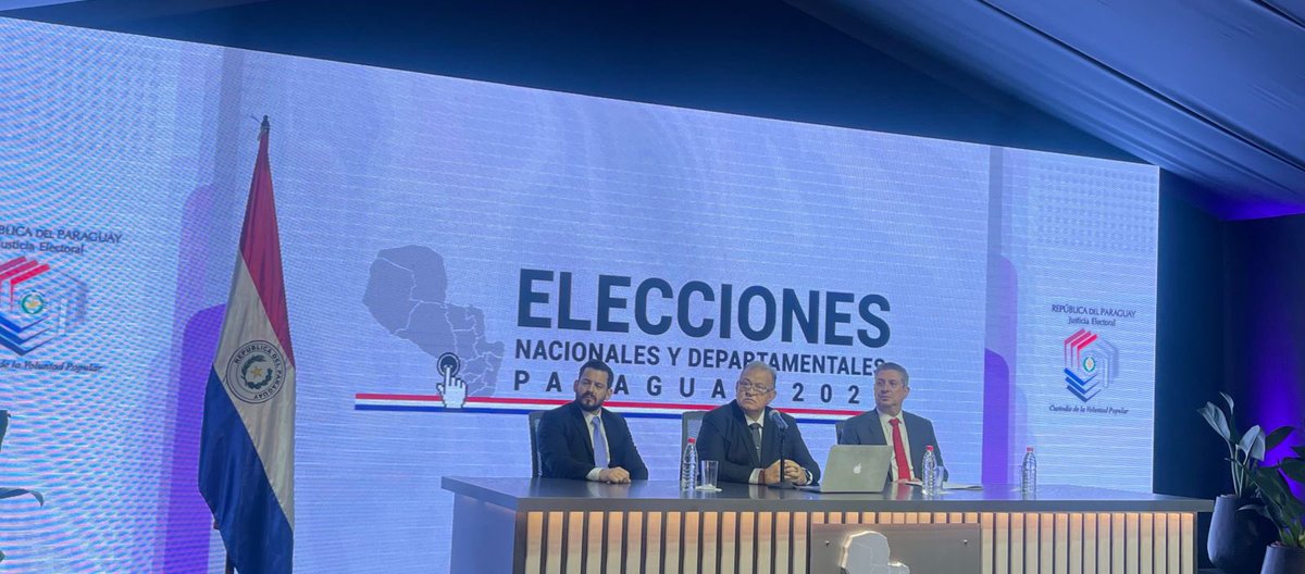 Ceremonia oficial de apertura de las elecciones nacionales y departamentales en #Paraguay #EleccionesPy2023