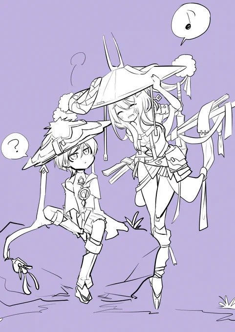 #放浪者 #紅蓮 原神好きが、ニケ始めました。の落書き