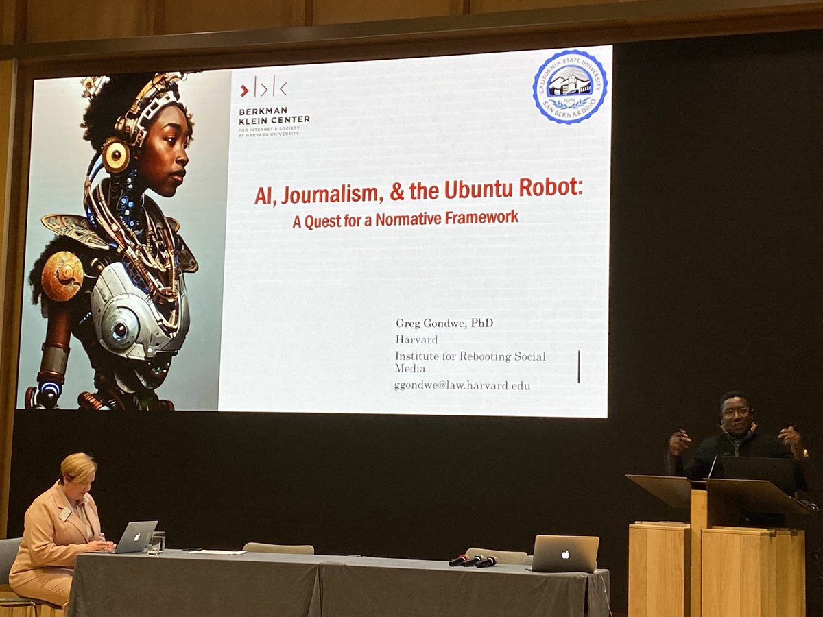 @GregoryGondwe argued for Ubuntu as a universal normative framework for understanding- as well as fostering AI for the greater good. #ManyWorldsofAI