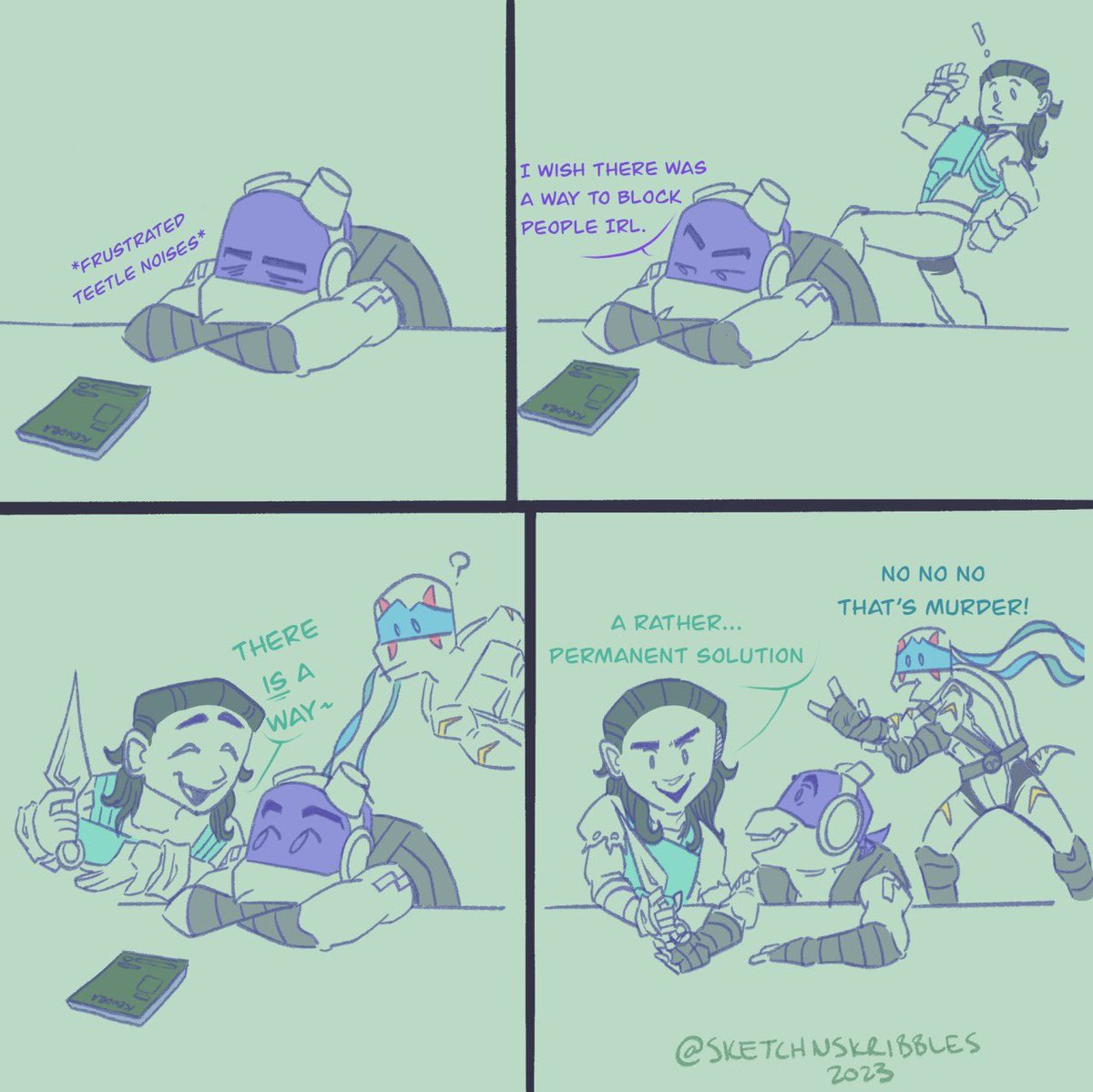 Sketchnkribbles's tweet photo. When there’s a will, there’s a way
#tmnt #rottmnt #rottmntdonnie #rottmntcasey #rottmntleo #tmntmeme #meme https://t.co/mucEpWsZiS