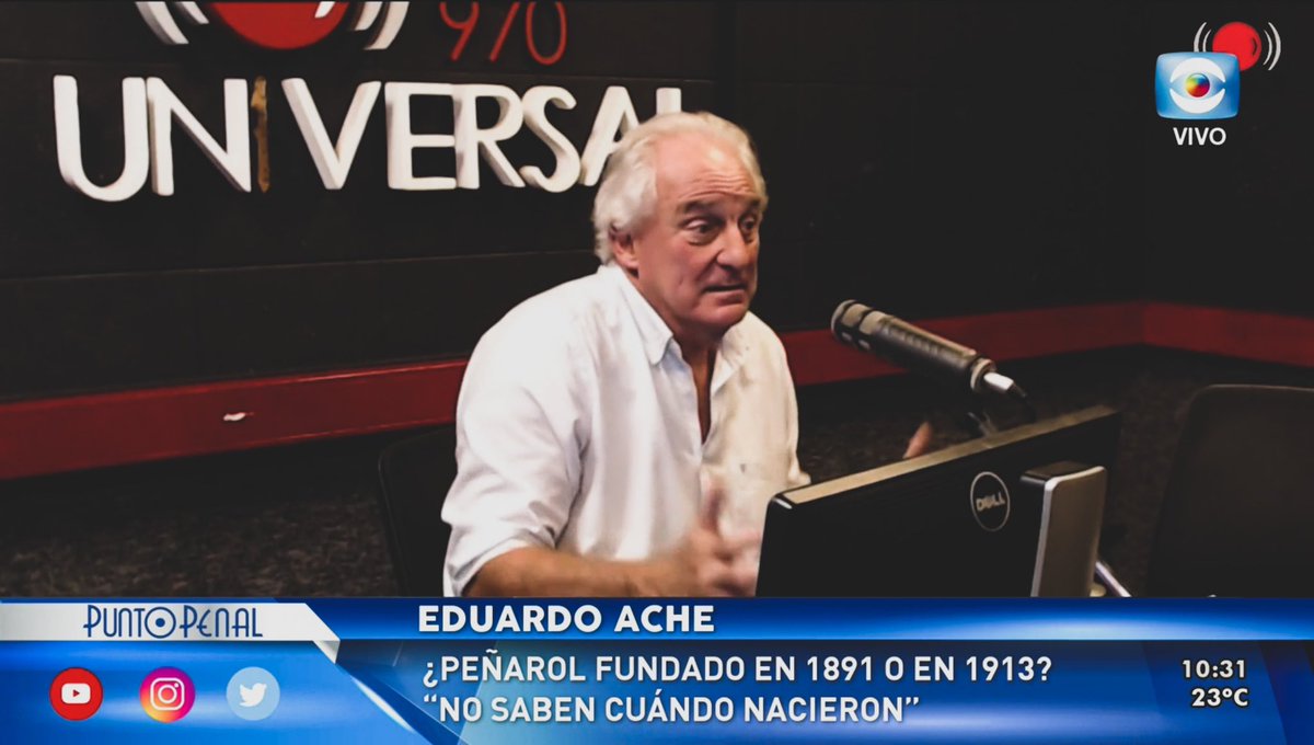 Punto_Penal's tweet photo. “Tienen un gimnasio y le dicen palacio. Inventan campeonatos. No saben cuándo nacieron”

📻 Estamos hablando de las frases de Ache en Radio Universal. 

👀 ¿Bancan la chicana? 
#PuntoPenalEnEl10 https://t.co/9EtVuRaKqg