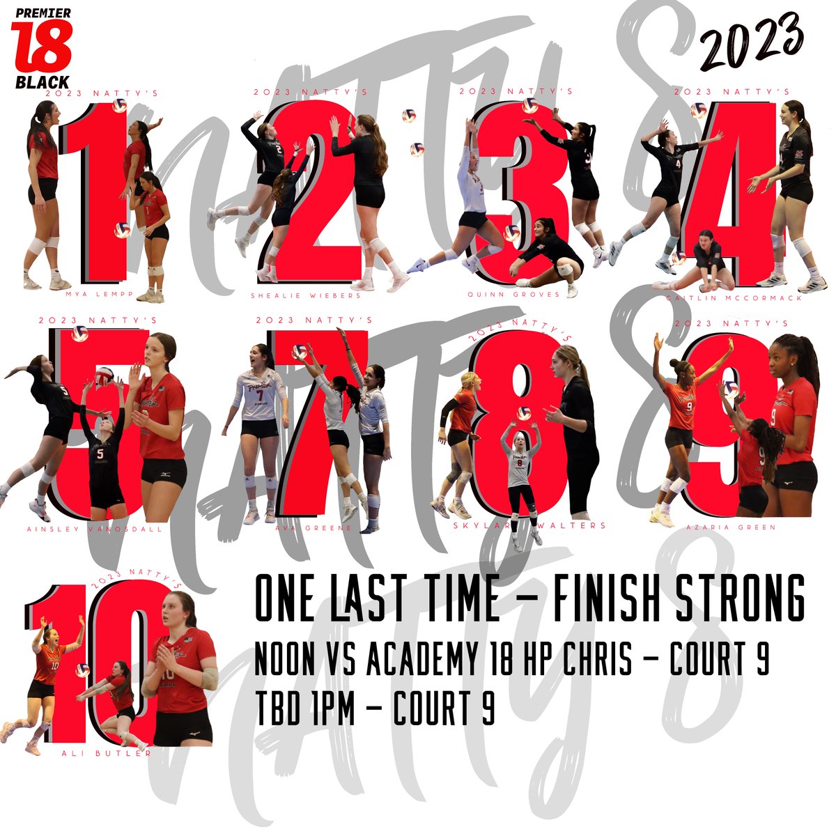 Premier18Blk (@premier18blk) on Twitter photo FINAL DAY @ NATTY'S - MATCH DAY FINISH STRONG - Proud n Loud 4U #RISEUP #TOGETHER #HAVEABLAST <a href="/Premier18BLK/">Premier18Blk</a> <a href="/Premier_VB/">Premier Nebraska VB</a>
<a href="/Cait_McCormack/">Caitlin McCormack</a> <a href="/skylarwalters5/">skylarwalters</a> <a href="/Ali_Butler13/">Ali Butler</a>
<a href="/GreenAzaria/">Azaria Green</a> <a href="/shealie_wiebers/">shealie wiebers</a> <a href="/AvaGreene04/">AvaGreene</a>
<a href="/quinngrovess/">Quinn Groves</a> <a href="/myalempp21/">myalempp</a> <a href="/avanosdall/">Ainsley Vanosdall</a> FINAL DAY @ NATTY'S - MATCH DAY FINISH STRONG - Proud n Loud 4U #RISEUP #TOGETHER #HAVEABLAST <a href="/Premier18BLK/">Premier18Blk</a> <a href="/Premier_VB/">Premier Nebraska VB</a>
<a href="/Cait_McCormack/">Caitlin McCormack</a> <a href="/skylarwalters5/">skylarwalters</a> <a href="/Ali_Butler13/">Ali Butler</a>
<a href="/GreenAzaria/">Azaria Green</a> <a href="/shealie_wiebers/">shealie wiebers</a> <a href="/AvaGreene04/">AvaGreene</a>
<a href="/quinngrovess/">Quinn Groves</a> <a href="/myalempp21/">myalempp</a> <a href="/avanosdall/">Ainsley Vanosdall</a>