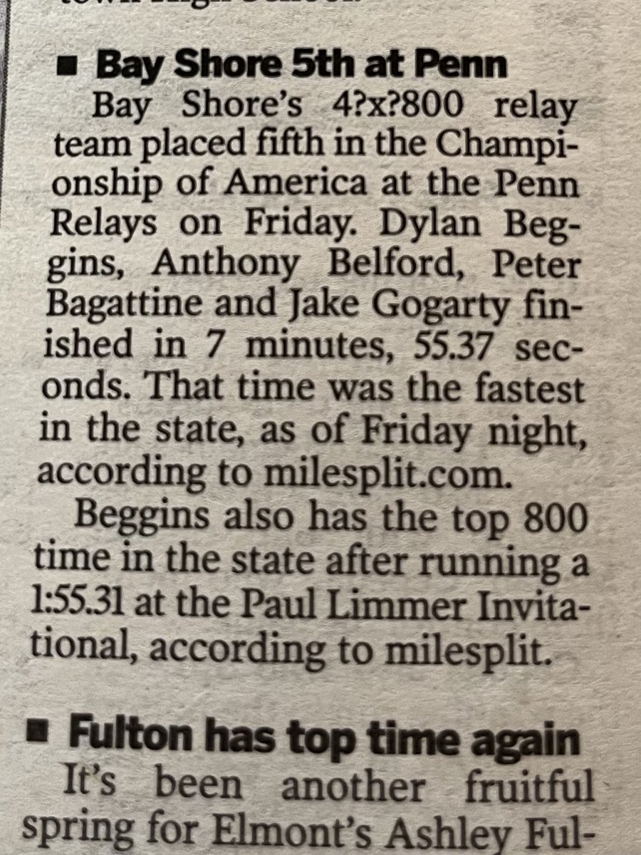 Bay Shore Athletics tweet media