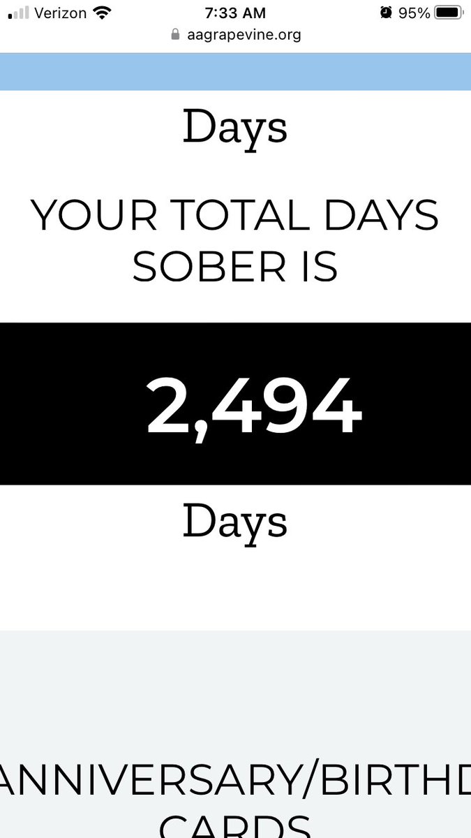 MeganJohnson725's tweet photo. Thankful and grateful that I’m at 2,494 days of sobriety. It’s been hard to feel grief and other tough emotions but I���m still sober!! #sobriety #sober #Soberlife https://t.co/Nj2nzK93o6