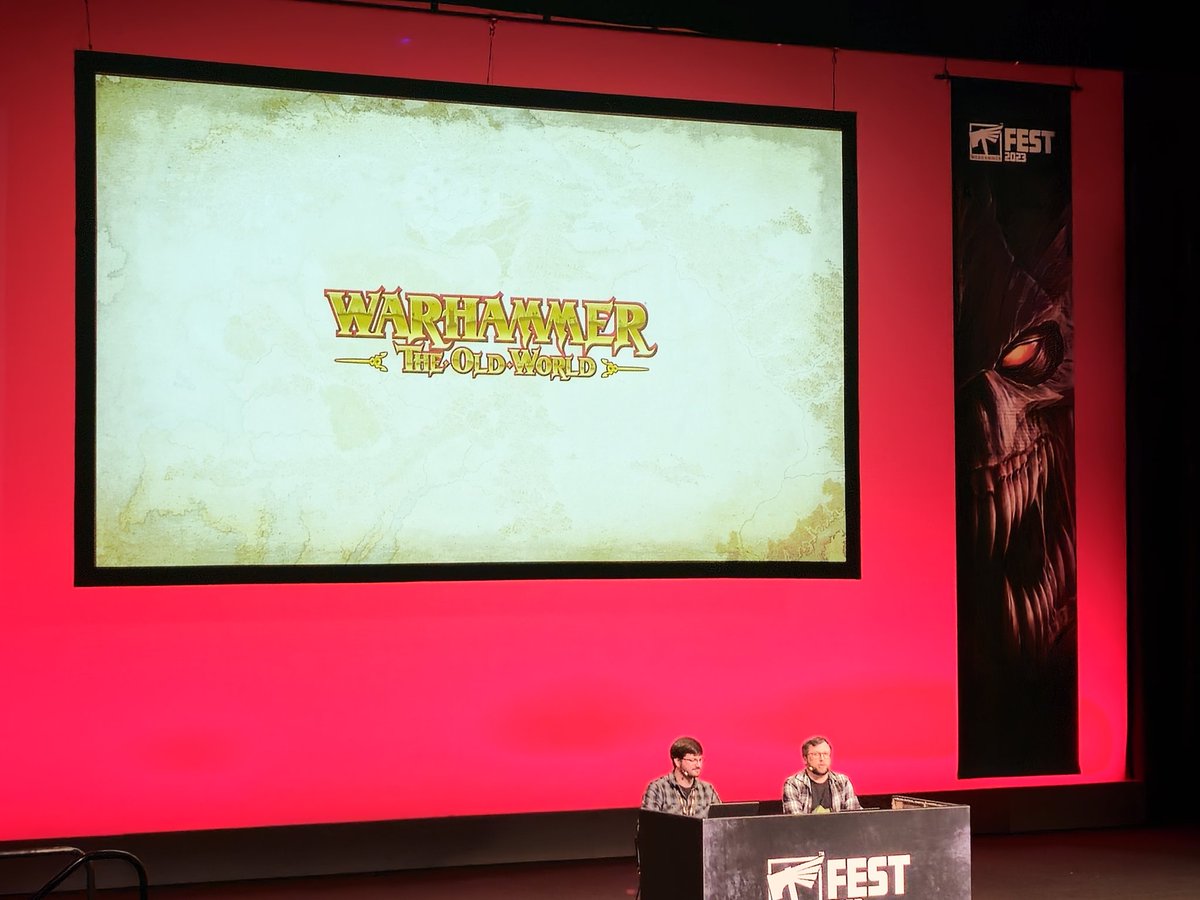 One final note on the Old World. 

In the Q&amp;A they have said for now there will be no starter set. This game is assumed not to be your first wargame and as such it will not have the same style of launch as the Horus Heresy. 

Worth a RT 

#WarhammerFest
