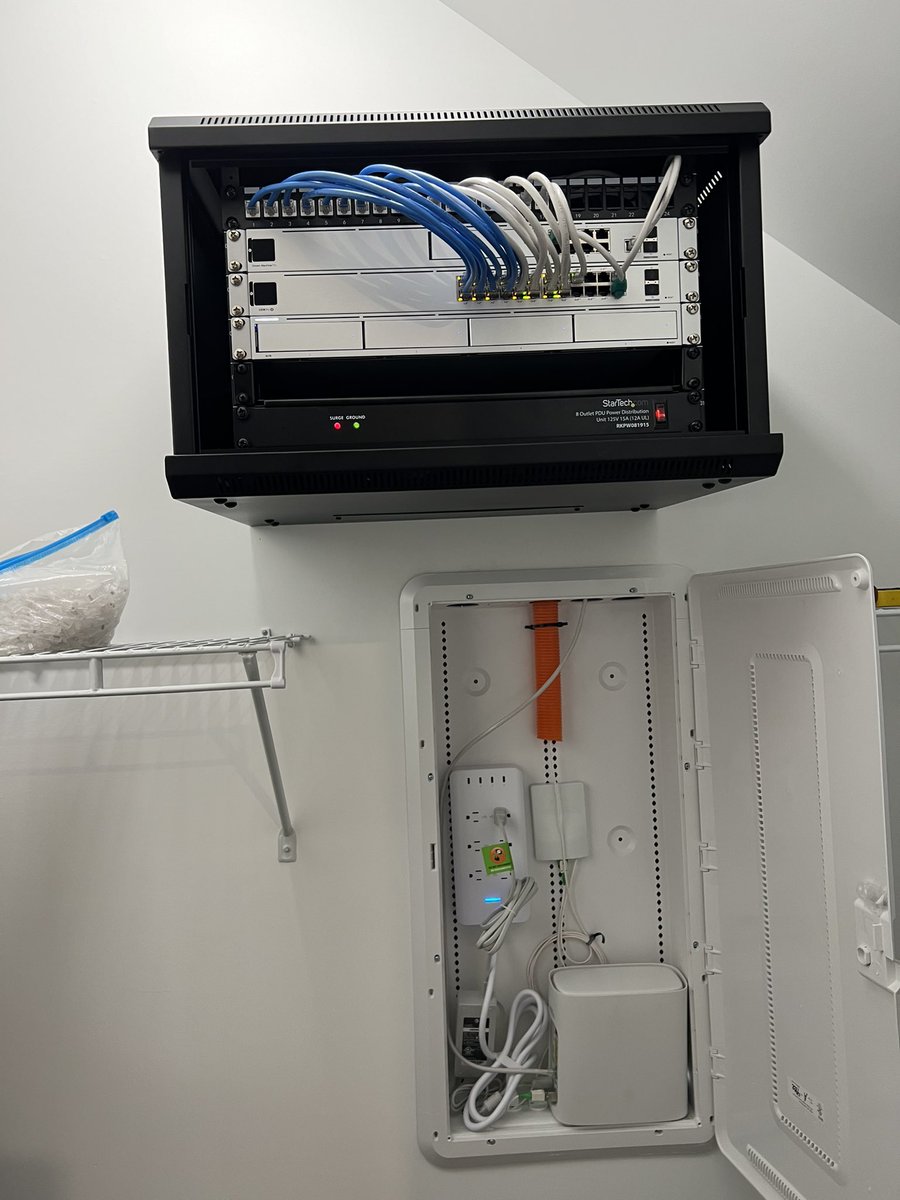 getcatjacks's tweet photo. @Ubiquiti   My residential customers always ask me to install your equipment. The final product looks really good. We install the wiring all the way to the configuration and the racks. Retrofit experts like myself love the final result. https://t.co/qxMXcVn2hQ