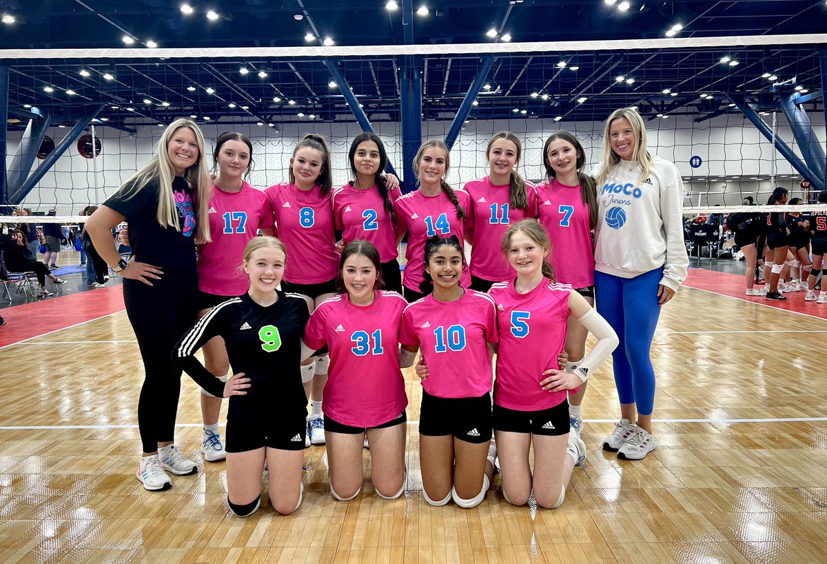 MoCoJrsVBC's tweet photo. MoCo 14 Adidas goes 3-0 yesterday at Lone Star Regional Championships in HTX! Fighting for Gold β¨Bracket this morning at 9am!
#MoCoFam #LetsGoMoCo #volleyball https://t.co/XvbmNWkn1I