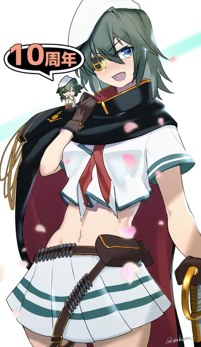 艦これ10周年おめでとうございます(遅刻) 2014年に着任したので提督歴は9年くらい? 昔も今も木曾さんが嫁艦です。