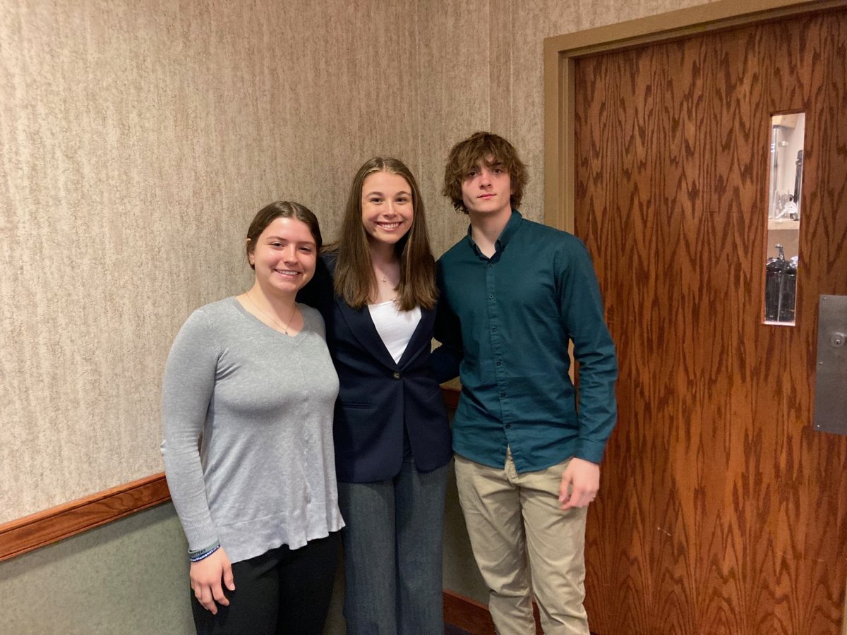 WSSDCareerEd's tweet photo. Graduation from @WestShoreJLP on Friday. Pictured are Audrey Markievich, Mikayla Gay, and Tyler Rogers. Brielle Major also participated this year but was unable to attend. Thanks @WS_Chamber for your continued support of this great program. https://t.co/sSLzvqntQr