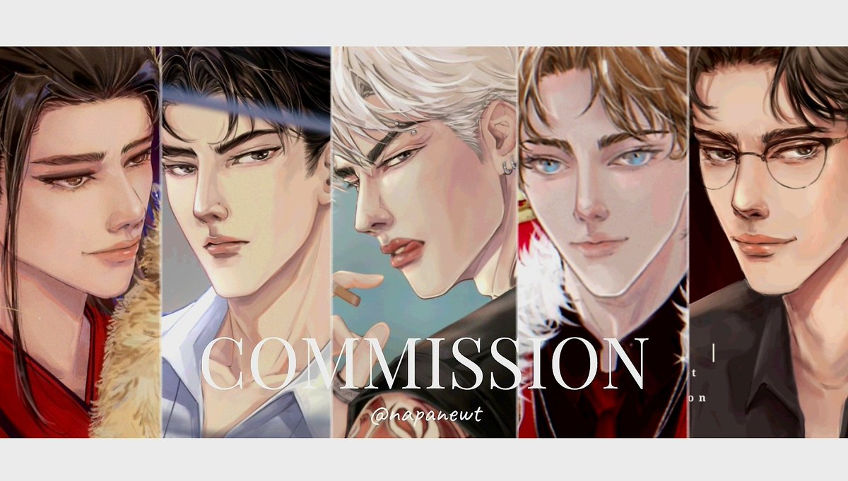 🤍 Pls retweet 🤍

เปิดรับคอมมิชชั่นเดือนพฤษภาคม 5 คิว ติดต่อสอบถาม/จองคิวทาง dm รายละเอียดอื่นๆอยู่ในเมนชั่นด้านล่างค่ะ
🧚‍♂️✨️
#commissionsopen #commissionTH 
#ปกนิยาย #สายผลิตปก