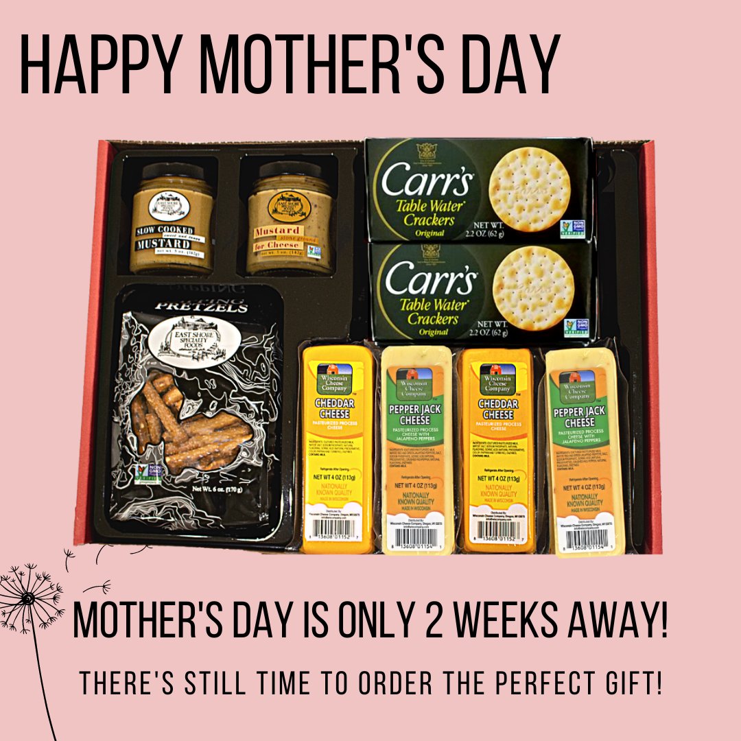 CheeseSausageCo's tweet photo. Mother's Day is only two weeks away, but there's still time to order the PERFECT gift!

https://t.co/xDllqSQNer https://t.co/E5xVsuouDH