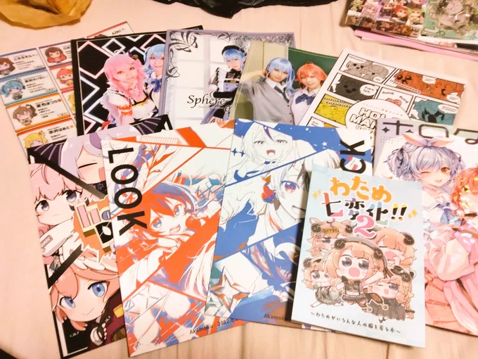 今回の戦利品、ふらふらしながら気になった本や相互の方の本は買えたはず。 絵柄に一目惚れして手に取った本も多いんだ。 こういう出会いがあるから即売会はやめられないし、オフラインでの出会いは最高なんだ