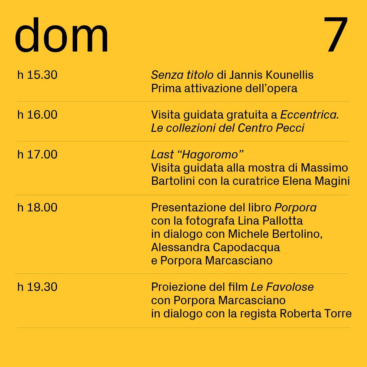 La prima volta.. non si scorda mai! Al #CentroPecci, in occasione dell'opening della collezione permanete e della mostra di Lina Pallotta, vi invitiamo ad un weekend di eventi e incontri speciali! 👉 bit.ly/3AwEbjq #laprimavolta #weekend #opening