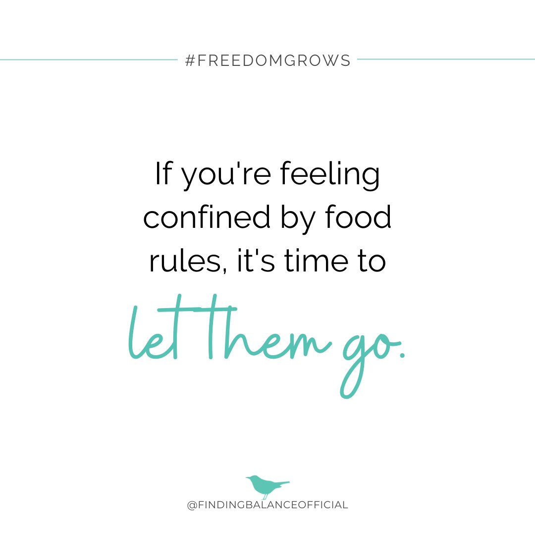 Ask yourself who is making the food rules and then ask if they are truly serving you. If you're feeling confined then maybe it's time to let them go. You were created to be free.

"Let the evil of the wicked come to an end, but establish the righteous." - Psalm 7:9 (CSB) 
.
.
.
.